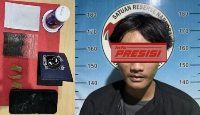 
					Pemuda Pemilik Sinte 15,03 Gram Ditangkap Satresnarkoba Polres Kota Metro