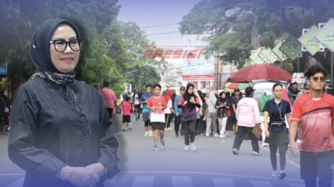 
					Animo Masyarakat Membeludak di CFD Taman Merdeka Kota Metro, Ria Hartini : Ayo Ramaikan