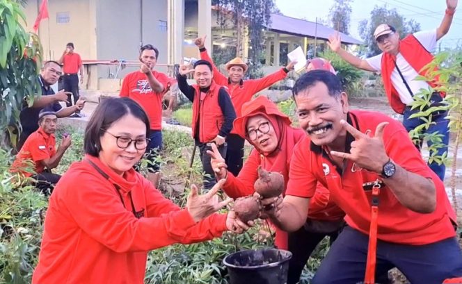 
					PDI Perjuangan Kota Metro Ajak Masyarakat Tanam Bahan Pangan Pengganti Beras