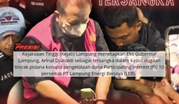 Eks Gubernur Lampung Arinal Djunaidi Jadi Tersangka Kasus Korupsi