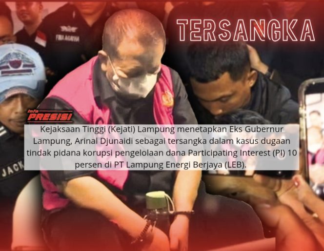 
					Eks Gubernur Lampung Arinal Djunaidi Jadi Tersangka Kasus Korupsi