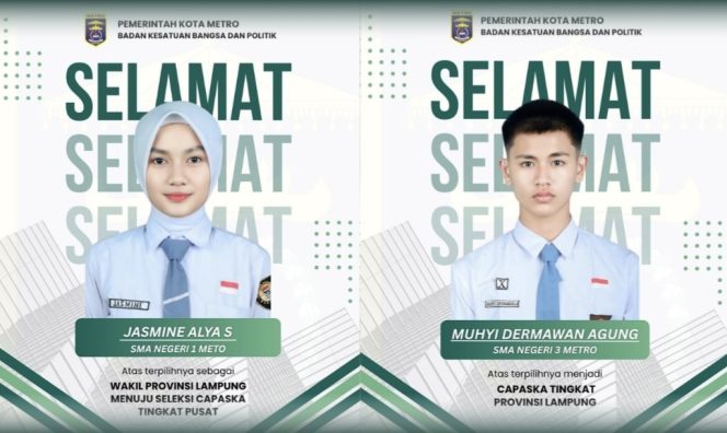 
					Dua Pelajar Asal Metro, Wakili Provinsi Lampung Ikut Seleksi Paskibraka di Tingkat Nasional