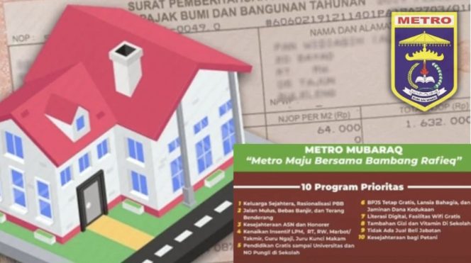 
					Penerimaan PBB-P2 Kota Metro Lesu, Warga Ungkit Program Unggulan Bambang-Rafieq