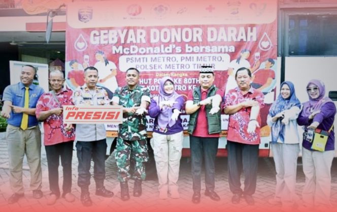 
					Aksi Donor Darah Warnai Peringatan HUT ke-89 Kota Metro