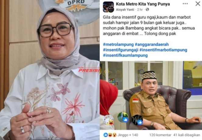 
					Ketua DPRD Kota Metro Minta Pemkot Cairkan Insentif Guru Ngaji, Marbot dan Kaum