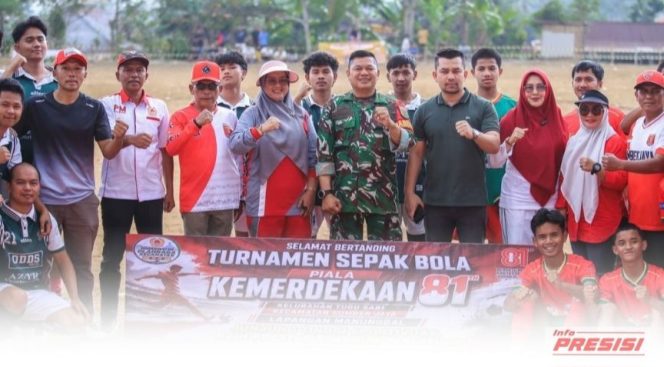 
					HUT ke-81 RI, Pemuda Sumberjaya Lampung Barat Inisiasi Turnamen Sepak Bola
